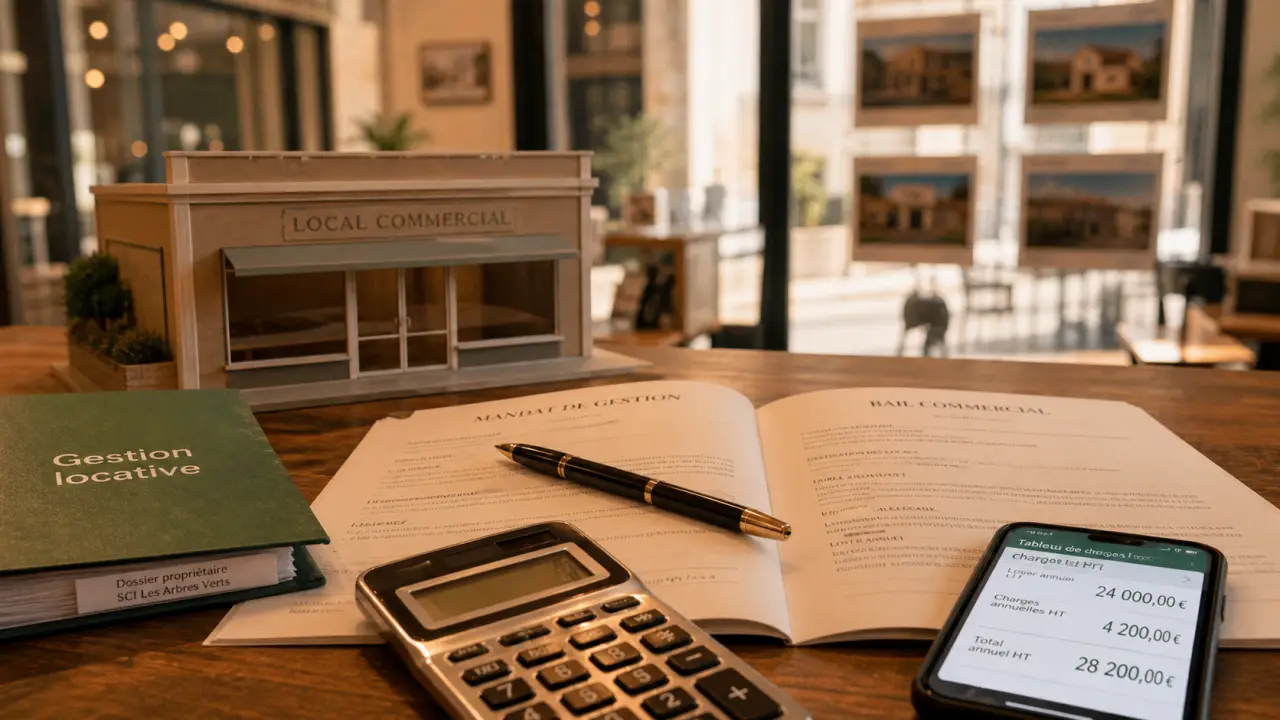 Gestion locative local commercial : documents, bail et calcul des charges/loyer