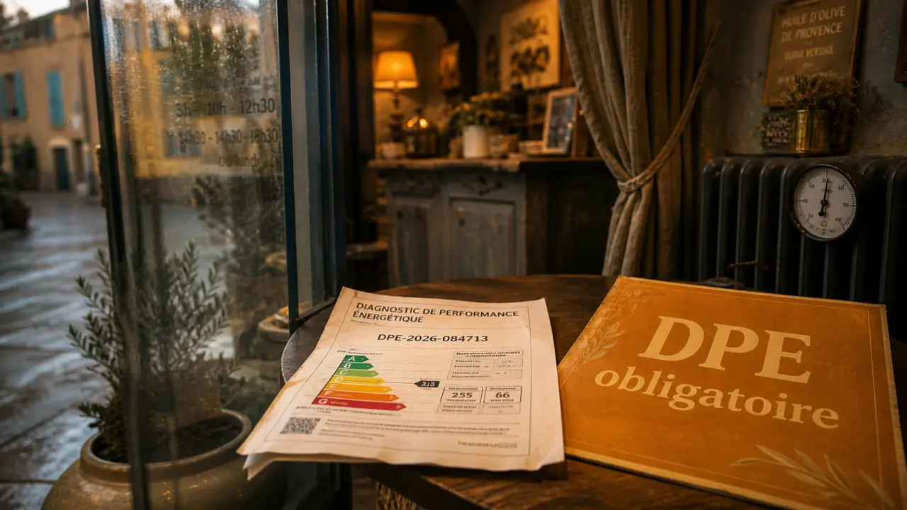 DPE obligatoire local commercial, interdiction location DPE