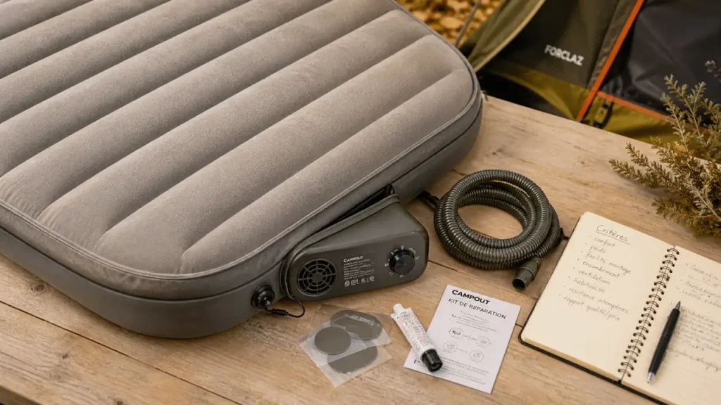 Matelas gonflable meilleur avec pompe intégrée, hauteur 51 cm