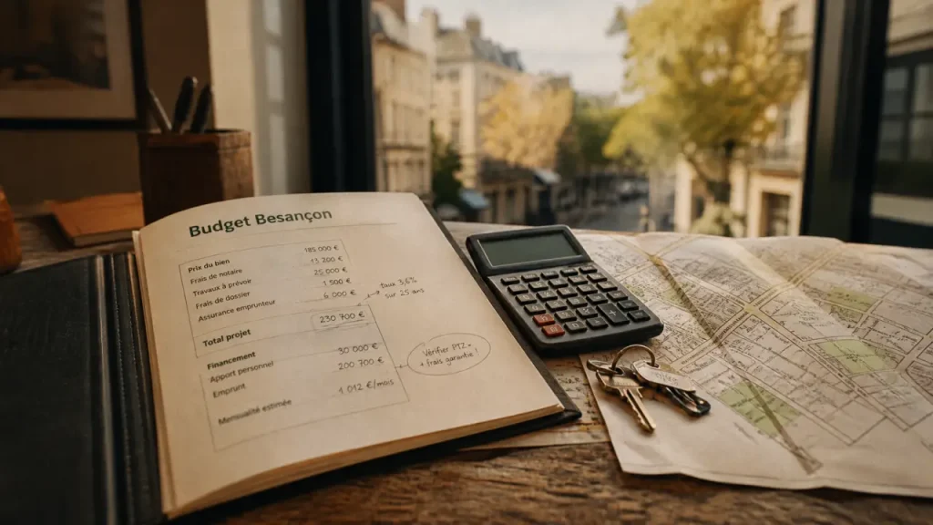 Achat appartement Besançon : budget, frais et plan