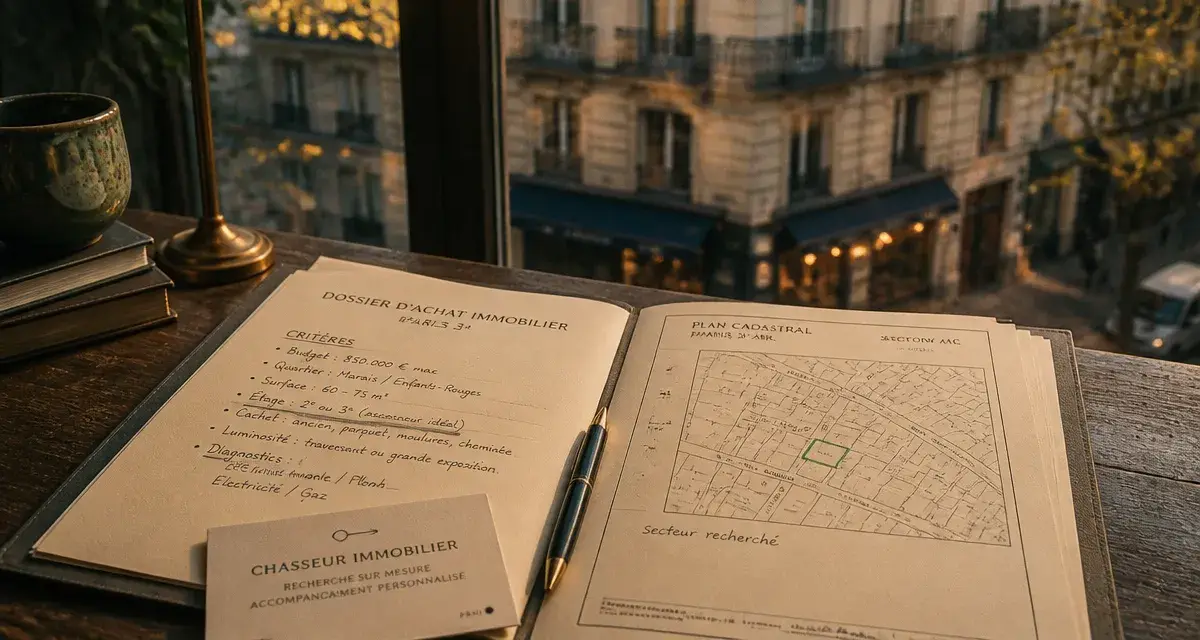 Chasseur immobilier Paris 3 : dossier d’achat immobilier et plan de Paris 3e