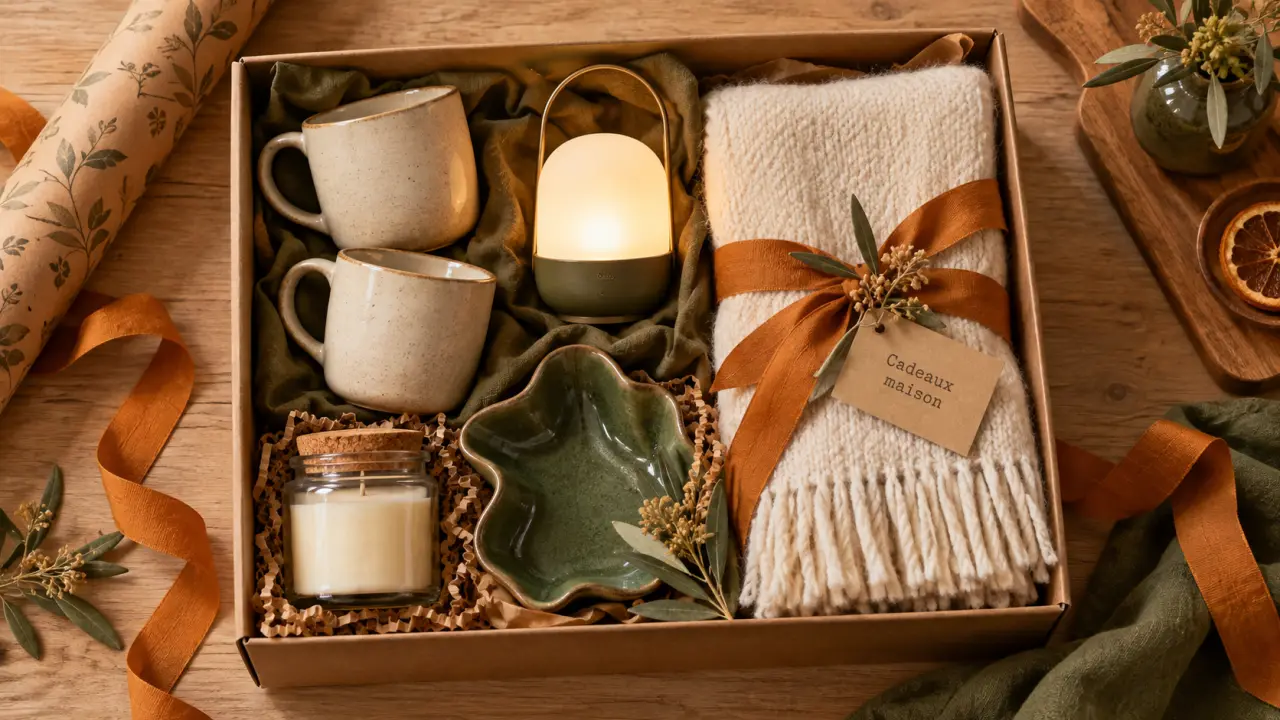 Idées cadeaux pour la maison : coffret déco utile et chaleureux