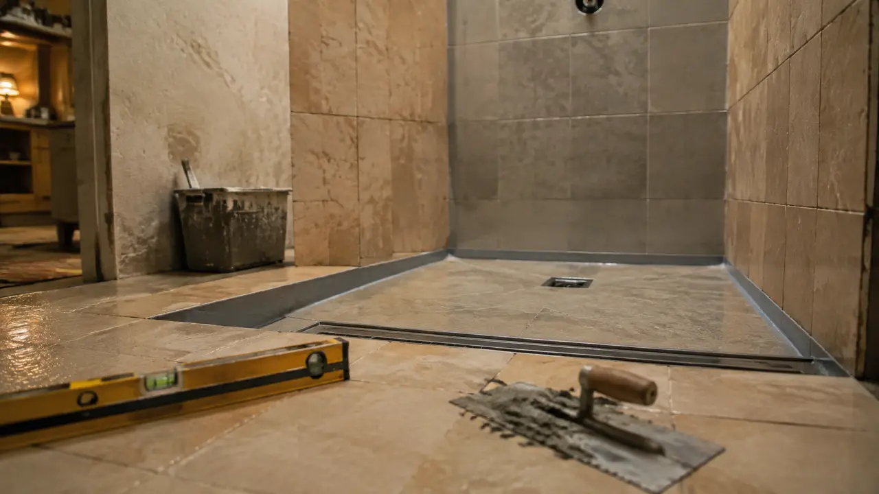 Remplacer une baignoire par douche italienne : étanchéité et pente avant carrelage