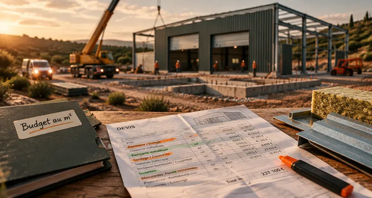 Prix bâtiment industriel 500m2 : budget chantier entre 35 000 et 750 000 €